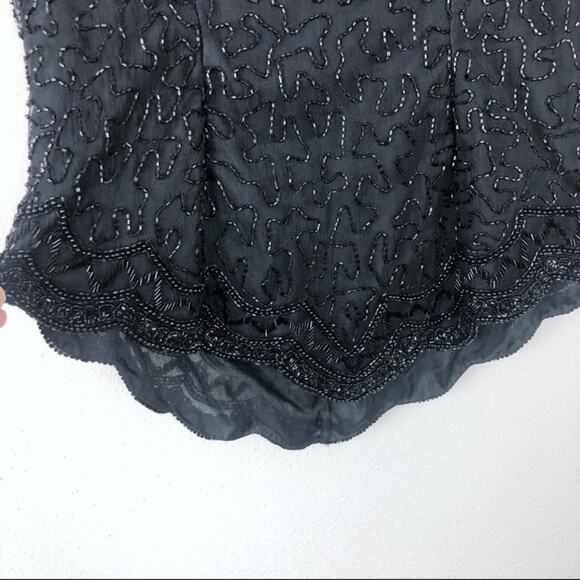 Stenay Vintage Silk Beaded Top Size Small - Picture 5 of 6